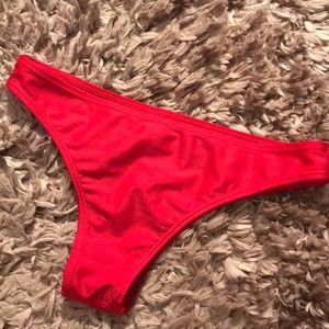 New! Bright red bathing suit bottom